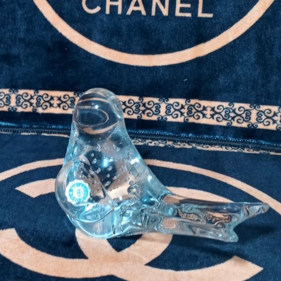 Art Glass Bird/Dove Clear by I.W. Rice & Co - Picture 2 of 8